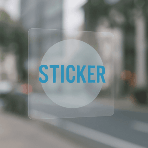 Transparent stickers