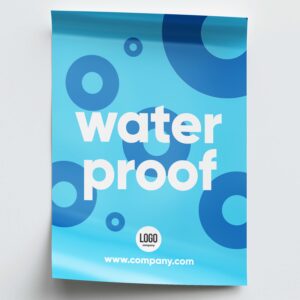 Waterproof poster